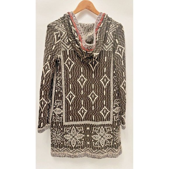 FREE PEOPLE KAI TASSEL HOODED CARDIGAN XS BOHO RUSTIC INDIE COTTAGECORE - Picture 4 of 9